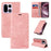 BETOPNICE For OnePlus 15 5G Case  Magnetic Closure RFID Blocking Wallet Stand Leather Phone Cover - Pink - 3