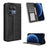 For Realme GT 8 5G Leather Case Wallet Stand Retro Texture Phone Cover - Black - 1