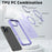 For iPhone 15 Pro Max Case Rotating Kickstand Skin-touch TPU + PC Phone Cover Compatible with MagSafe - Lilac Purple - 5