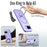 For Google Pixel 9a Case Rotating Kickstand Skin-touch TPU + PC Phone Cover Magnetic Case - Lilac Purple - 6