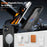 For iPhone 16 Case Compatible with MagSafe TPU + PC Phone Cover with Damping Rotating Stand - Black - 2