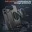 For iPhone 16 Case Compatible with MagSafe TPU + PC Phone Cover with Damping Rotating Stand - Black - 6