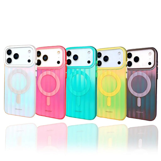 CICI-CITY For iPhone 17 Pro Max Case Compatible with MagSafe IMD Matte Gradient PC TPU Phone Cover - White - 2