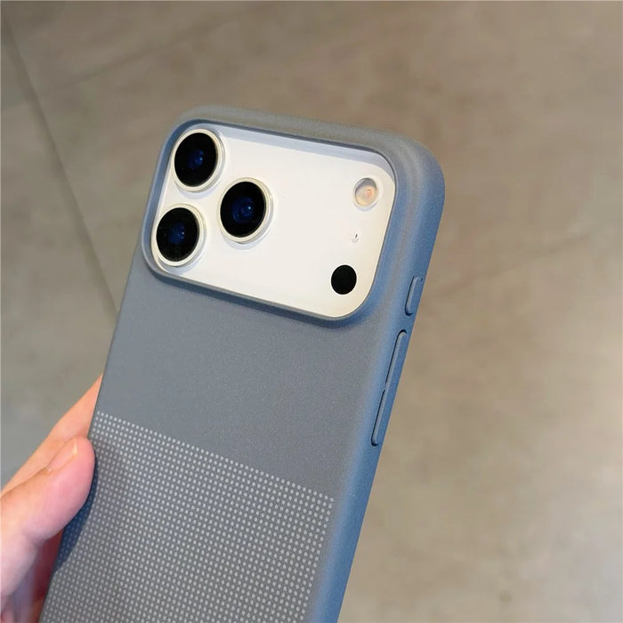 For iPhone 17 Pro Max Case Compatible with MagSafe Dot Design Anti-Fingerprint Phone Cover - Grey - 3