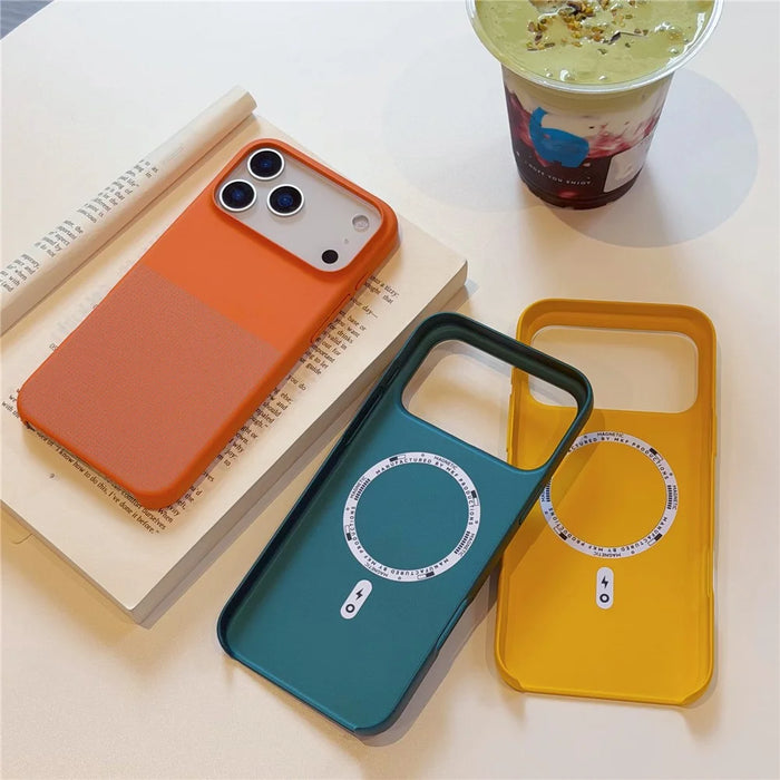 For iPhone 17 Pro Max Case Compatible with MagSafe Dot Design Anti-Fingerprint Phone Cover - Grey - 6