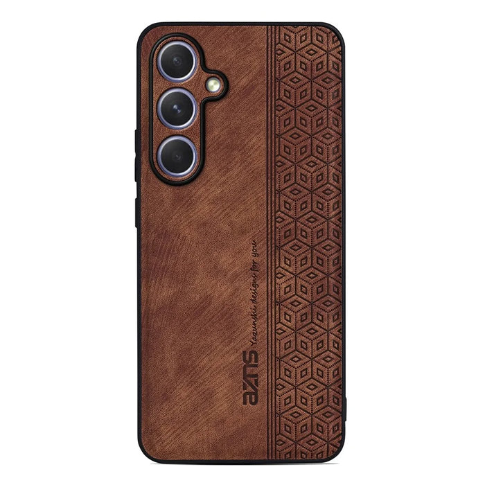 AZNS For Samsung Galaxy A37 5G Case PU Leather Covered TPU Phone Protective Cover - Brown - 2