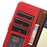 KHAZNEH For Google Pixel 10a Case RFID Blocking Wallet Litchi Texture PU Leather Phone Cover with Strap - Red - 5