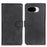 For Google Pixel 10a Case Cowhide Texture Leather Wallet Stand Phone Cover - Black - 1