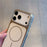 For iPhone 17 Pro Case Compatible with MagSafe Corrugated Texture Electroplating PC Phone Cover - Silver - 4