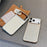 For iPhone 17 Pro Case Compatible with MagSafe Corrugated Texture Electroplating PC Phone Cover - Silver - 6