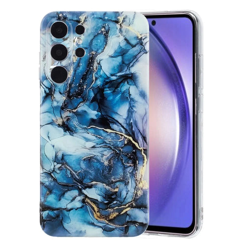 For Samsung Galaxy S26 Ultra Case Marble Pattern Painted TPU Phone Back Cover - Grey - 1