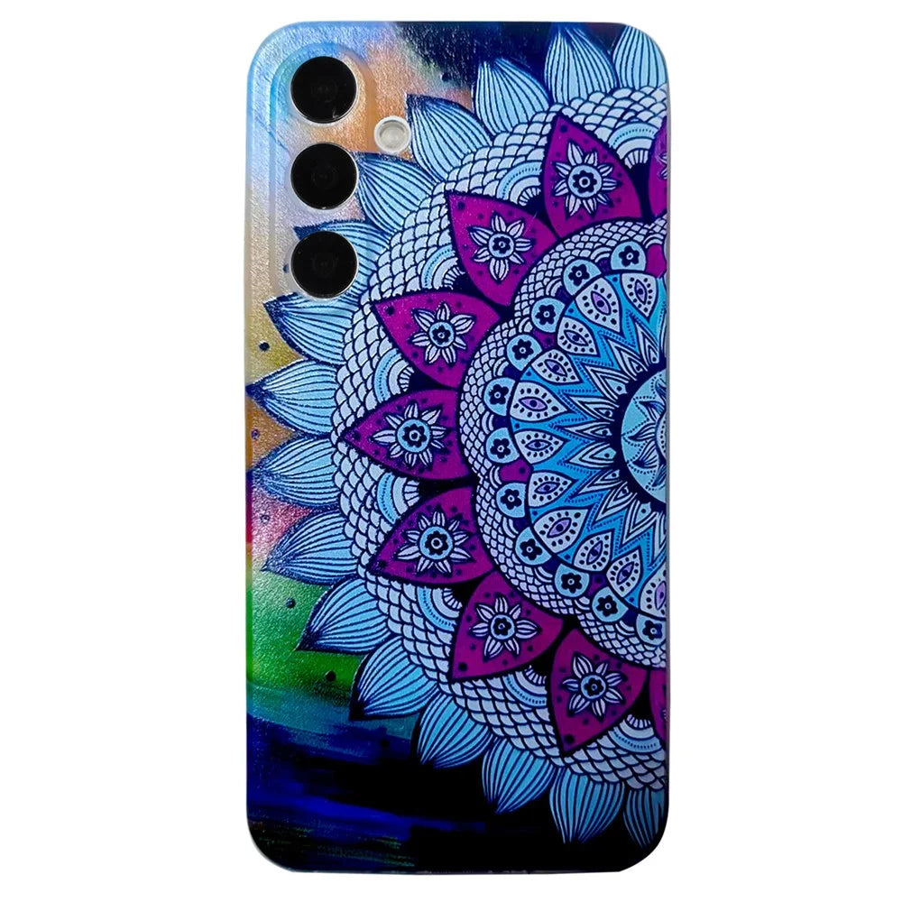 For Samsung Galaxy S26 Case Pattern Printing Cell Phone TPU Back Cover - Mandala Flower - 1