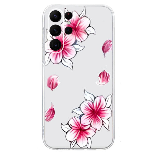 For Samsung Galaxy S26 Ultra Case Soft TPU Pattern Printing Phone Cover - Sakura - 1