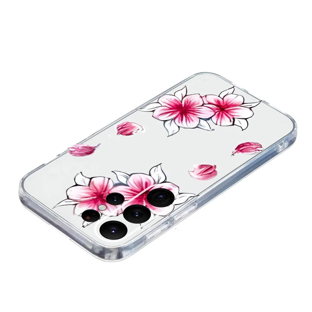 For Samsung Galaxy S26 Ultra Case Soft TPU Pattern Printing Phone Cover - Sakura - 3