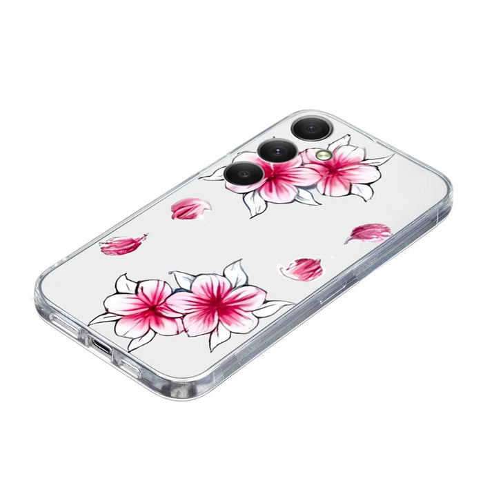 For Samsung Galaxy A37 5G Case Soft TPU Pattern Printing Phone Cover - Sakura - 4