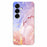 For Samsung Galaxy S26 Case Marble Pattern Printing Soft TPU Phone Cover - Pink - 1