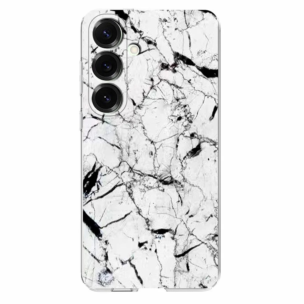 For Samsung Galaxy A57 5G Case Marble Pattern Printing Soft TPU Phone Cover - White - 1