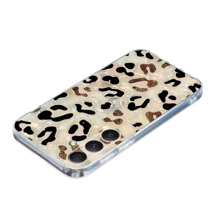 For Samsung Galaxy A57 5G Case Pattern Printing Shockproof Soft TPU Phone Cover - Leopard Print - 4
