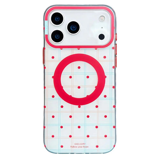 CICI-CITY For iPhone 17 Pro Max Case IMD Pattern Print PC + TPU Phone Cover Compatible with MagSafe - XZ-06 - 1