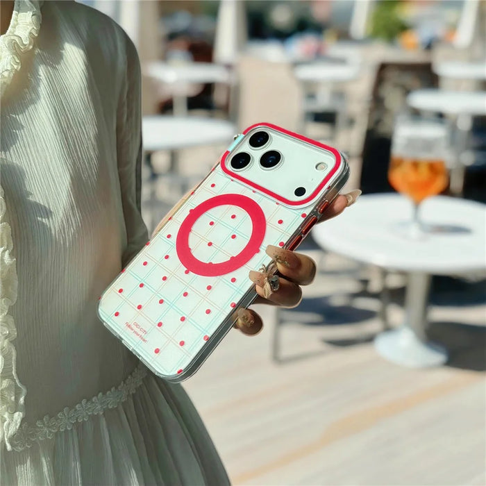 CICI-CITY For iPhone 17 Pro Max Case IMD Pattern Print PC + TPU Phone Cover Compatible with MagSafe - XZ-06 - 3