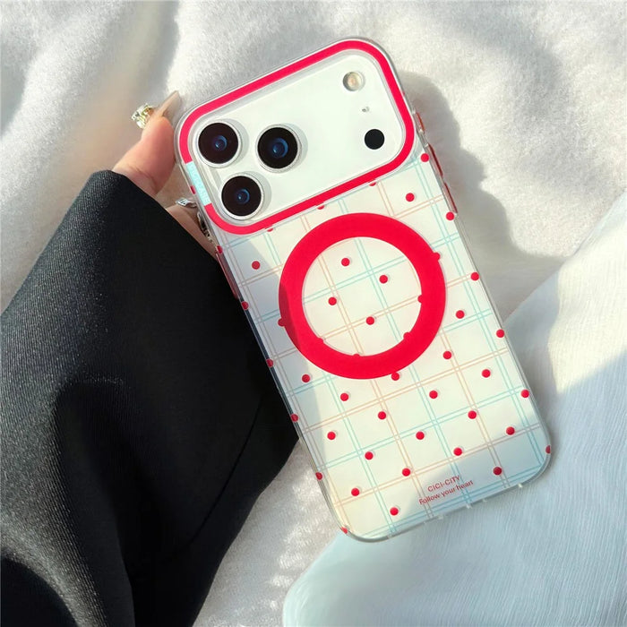 CICI-CITY For iPhone 17 Pro Max Case IMD Pattern Print PC + TPU Phone Cover Compatible with MagSafe - XZ-06 - 4