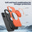 For iPhone 17 Case Compatible with MagSafe TPU + PC Back Cover with Rotating Kickstand - Orange - 7