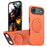 For iPhone Air Case Compatible with MagSafe TPU + PC Back Cover with Rotating Kickstand - Orange - 1