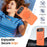 For iPhone Air Case Compatible with MagSafe TPU + PC Back Cover with Rotating Kickstand - Orange - 3