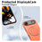 For iPhone Air Case Compatible with MagSafe TPU + PC Back Cover with Rotating Kickstand - Orange - 5