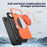 For iPhone Air Case Compatible with MagSafe TPU + PC Back Cover with Rotating Kickstand - Orange - 7