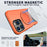 For iPhone 13 Pro Case Compatible with MagSafe TPU + PC Back Cover with Rotating Kickstand - Orange - 2