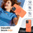 For iPhone 13 Pro Case Compatible with MagSafe TPU + PC Back Cover with Rotating Kickstand - Orange - 3
