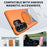 For Samsung Galaxy S26 Ultra Magnetic Case TPU + PC Back Cover with Rotating Kickstand - Orange - 2