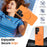 For Samsung Galaxy S26 Ultra Magnetic Case TPU + PC Back Cover with Rotating Kickstand - Orange - 3
