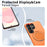 For Samsung Galaxy S26 Ultra Magnetic Case TPU + PC Back Cover with Rotating Kickstand - Orange - 5