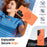 For Samsung Galaxy S25 Ultra Magnetic Case TPU + PC Back Cover with Rotating Kickstand - Orange - 3