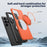 For Samsung Galaxy S25 Ultra Magnetic Case TPU + PC Back Cover with Rotating Kickstand - Orange - 7