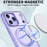 For iPhone 18 Pro / 17 Pro Case Compatible with MagSafe Skin-touch TPU + PC Phone Cover with Rotating Kickstand - Lilac Purple - 2