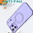 For iPhone 18 Pro / 17 Pro Case Compatible with MagSafe Skin-touch TPU + PC Phone Cover with Rotating Kickstand - Lilac Purple - 3