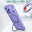 For iPhone 18 Pro / 17 Pro Case Compatible with MagSafe Skin-touch TPU + PC Phone Cover with Rotating Kickstand - Lilac Purple - 4