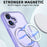 For iPhone 17 Case Compatible with MagSafe Skin-touch TPU + PC Phone Cover with Rotating Kickstand - Lilac Purple - 2
