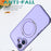 For iPhone 17 Case Compatible with MagSafe Skin-touch TPU + PC Phone Cover with Rotating Kickstand - Lilac Purple - 3