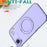 For iPhone Air Case Compatible with MagSafe Skin-touch TPU + PC Phone Cover with Rotating Kickstand - Lilac Purple - 3
