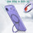 For iPhone Air Case Compatible with MagSafe Skin-touch TPU + PC Phone Cover with Rotating Kickstand - Lilac Purple - 4