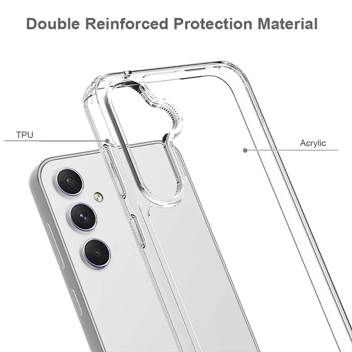 For Samsung Galaxy S26 Clear Phone Case TPU+Acrylic Shockproof Phone Back Cover - Clear - 2