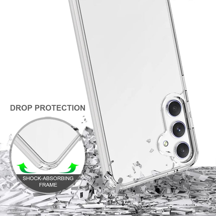For Samsung Galaxy S26 Clear Phone Case TPU+Acrylic Shockproof Phone Back Cover - Clear - 3