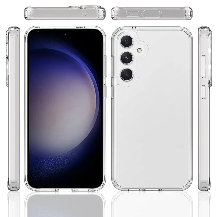 For Samsung Galaxy S26 Clear Phone Case TPU+Acrylic Shockproof Phone Back Cover - Clear - 6