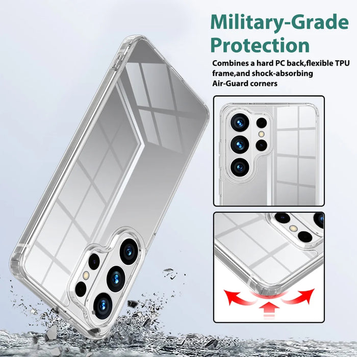 For Samsung Galaxy S26 Ultra Clear Phone Case TPU+Acrylic Shockproof Phone Back Cover - Clear - 4
