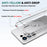For Samsung Galaxy S26 Ultra Clear Phone Case TPU+Acrylic Shockproof Phone Back Cover - Clear - 5