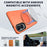 For Samsung Galaxy S25 Edge Magnetic Case Rotating Kickstand TPU + PC Phone Cover - Orange - 2